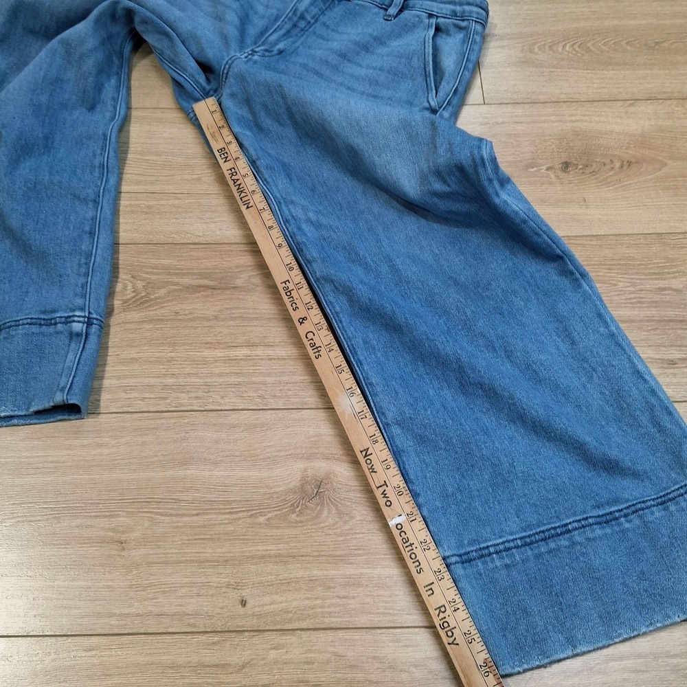 KanCan Wide Leg Flare Jeans in Medium Blue Wash - Picture 7 of 9